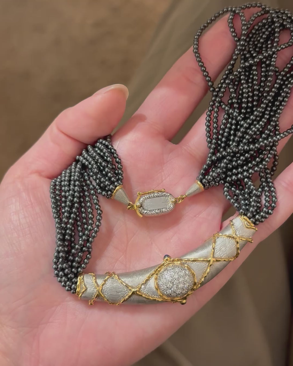 Naoko Ishikawa Multi-Strand Mineral Necklace