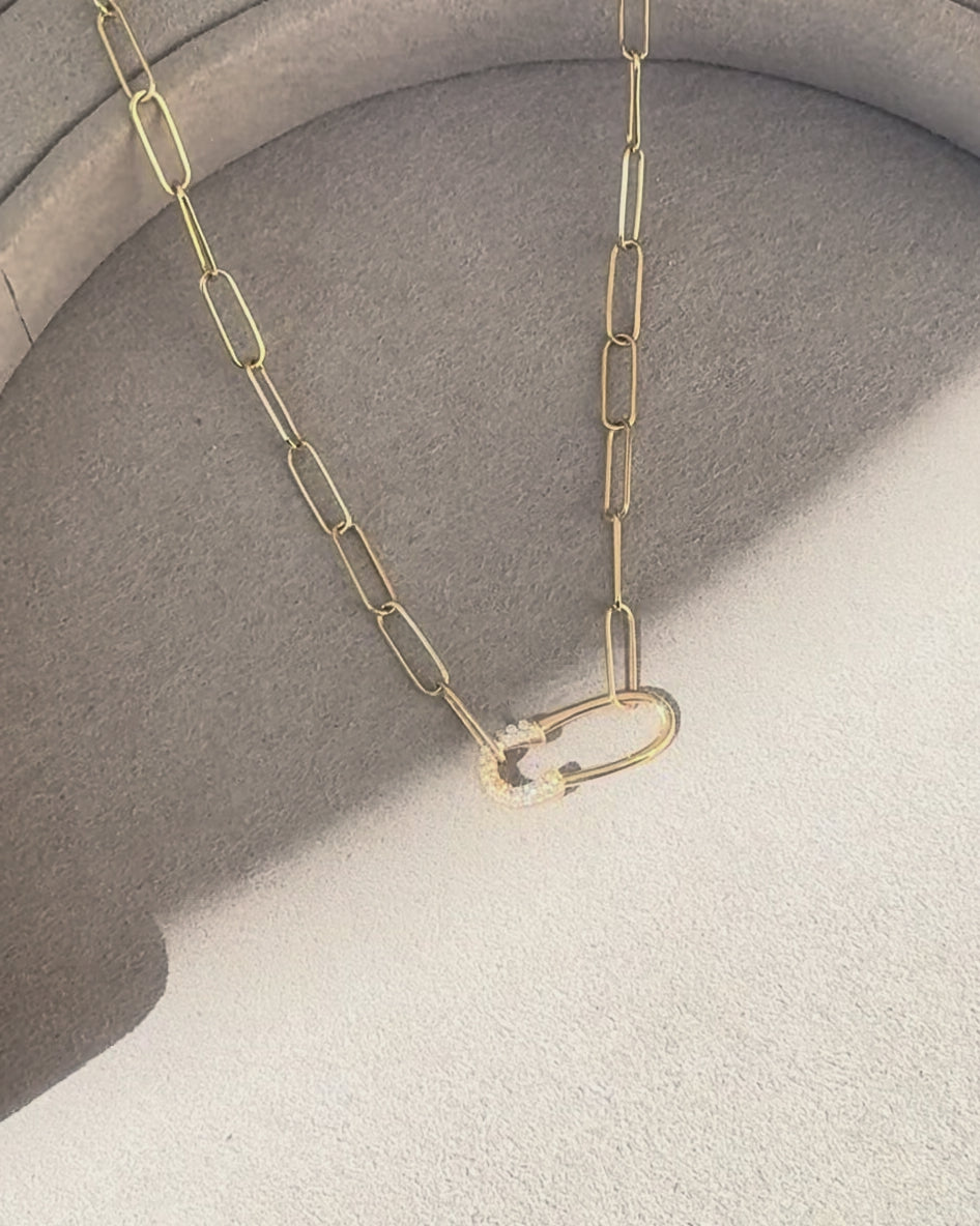 Pin Paperclip Necklace