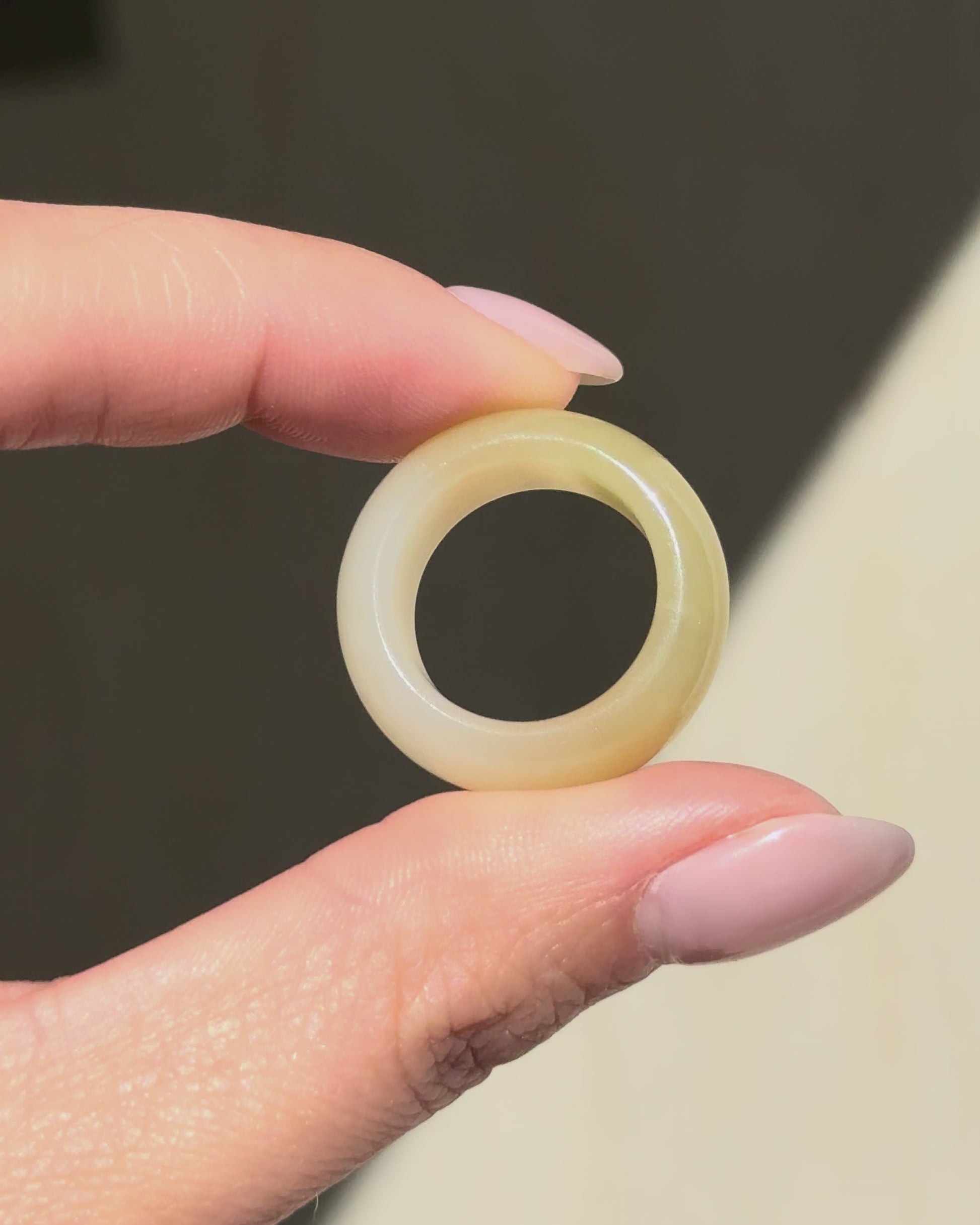 Honey Jade Ring