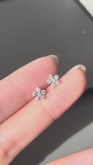 Fleuris Diamond Flatback Earring