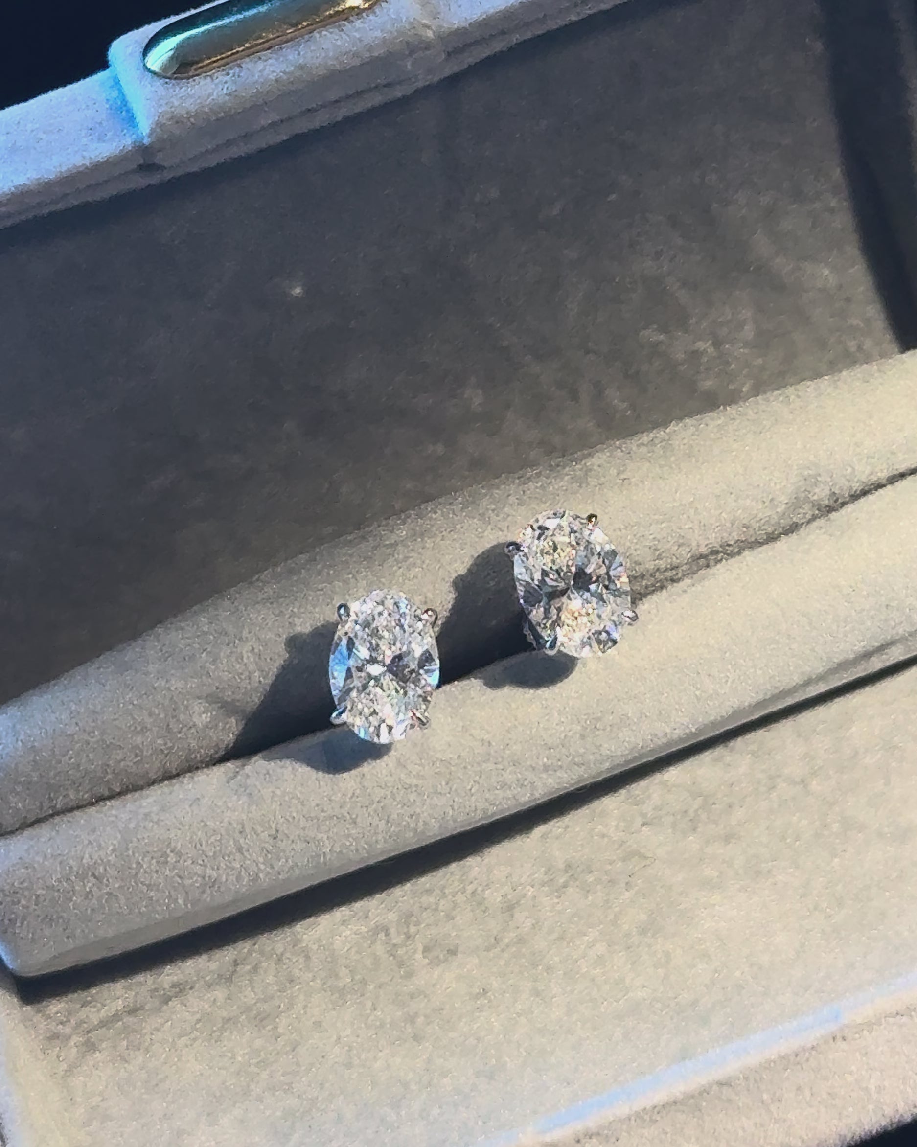 2ct Each Classic Oval Diamond Stud Earring