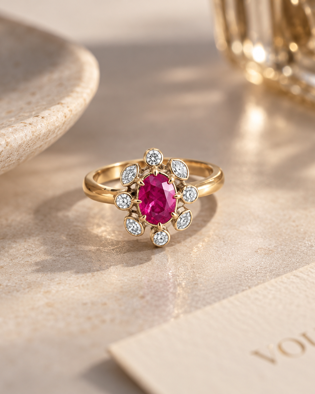 Rosace Ruby Ring