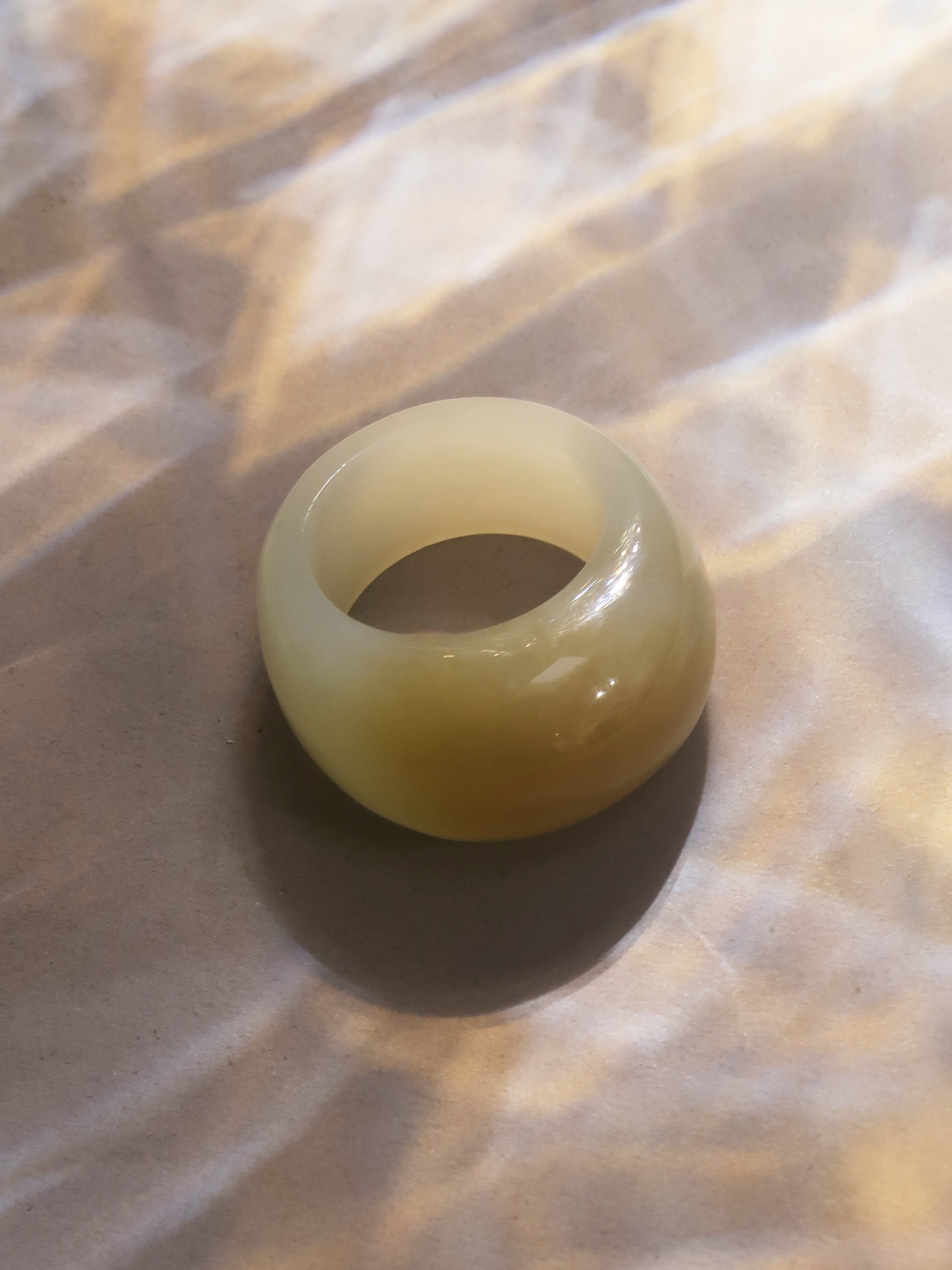 Sunlit Jade Ring