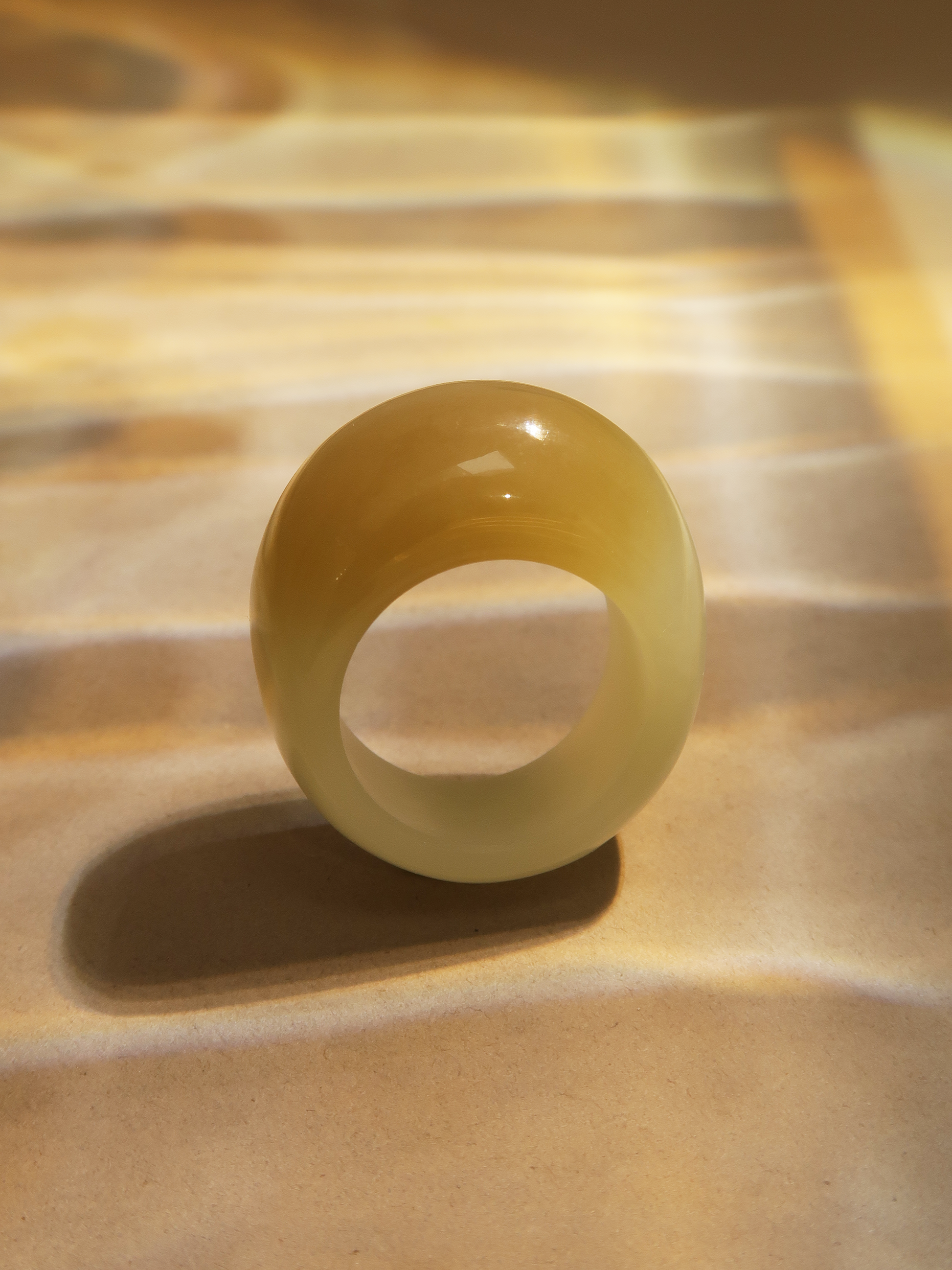 Sunlit Jade Ring